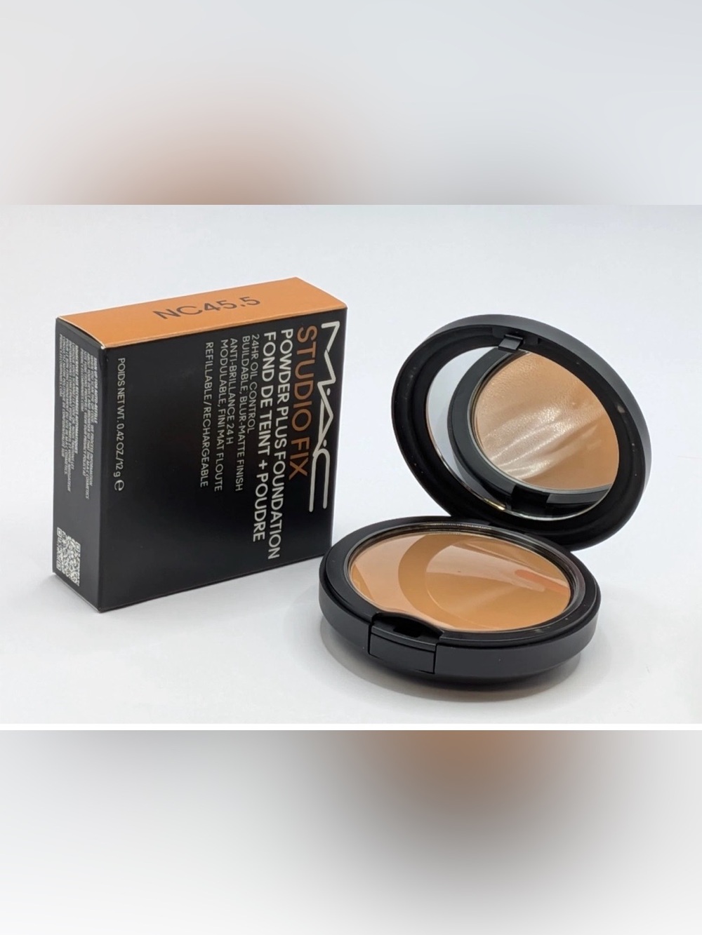 MAC NEW FORMULA STUDIO FIX POWDER PLUS FOUNDATION NC45.5